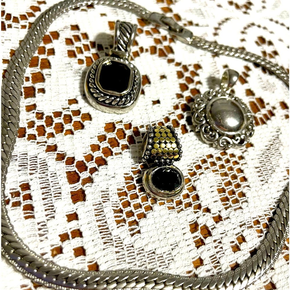 Vintage Silver Necklace & Pendants